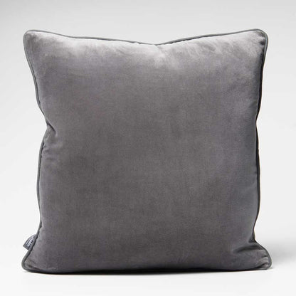 Lynette Velvet Cushion - Slate