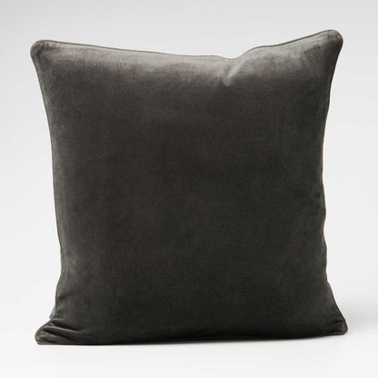 Lynette Velvet Cushion - Coal
