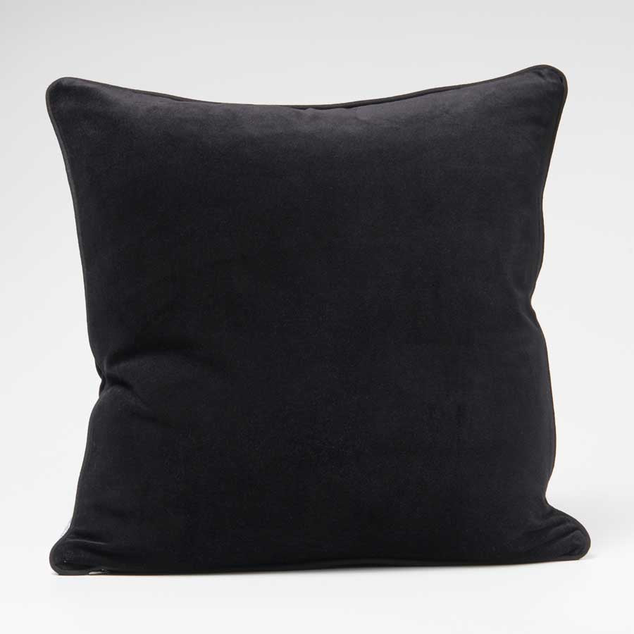 Lynette Velvet Cushion - Black
