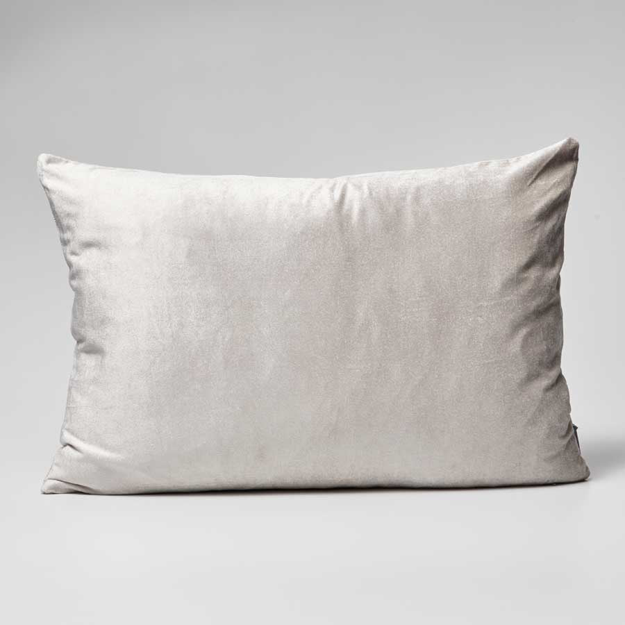 Precious Velvet Cushion - Silver