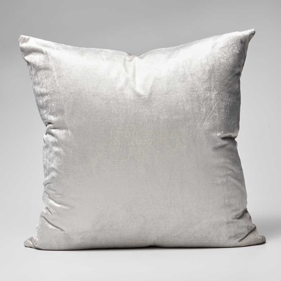 Precious Velvet Cushion - Silver