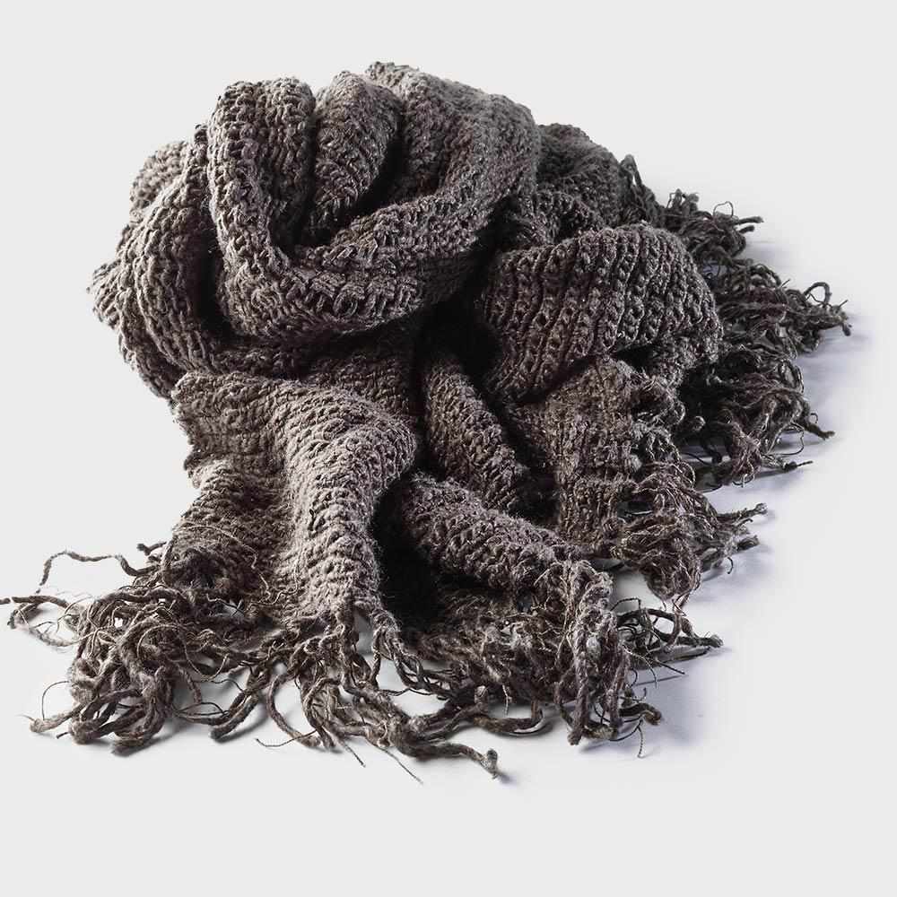 Dark Slate Gray Rustica Linen Throw Coal / Rectangle: 200x130cm