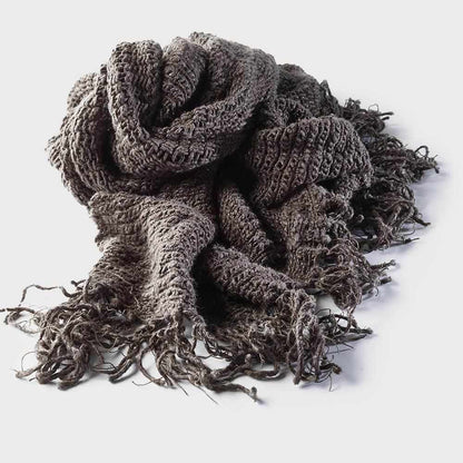 Dark Slate Gray Rustica Linen Throw Coal / Rectangle: 200x130cm