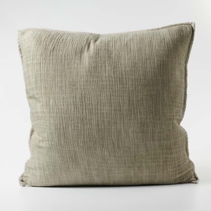 Sea Foam Linen/Cotton Cushion in Khaki