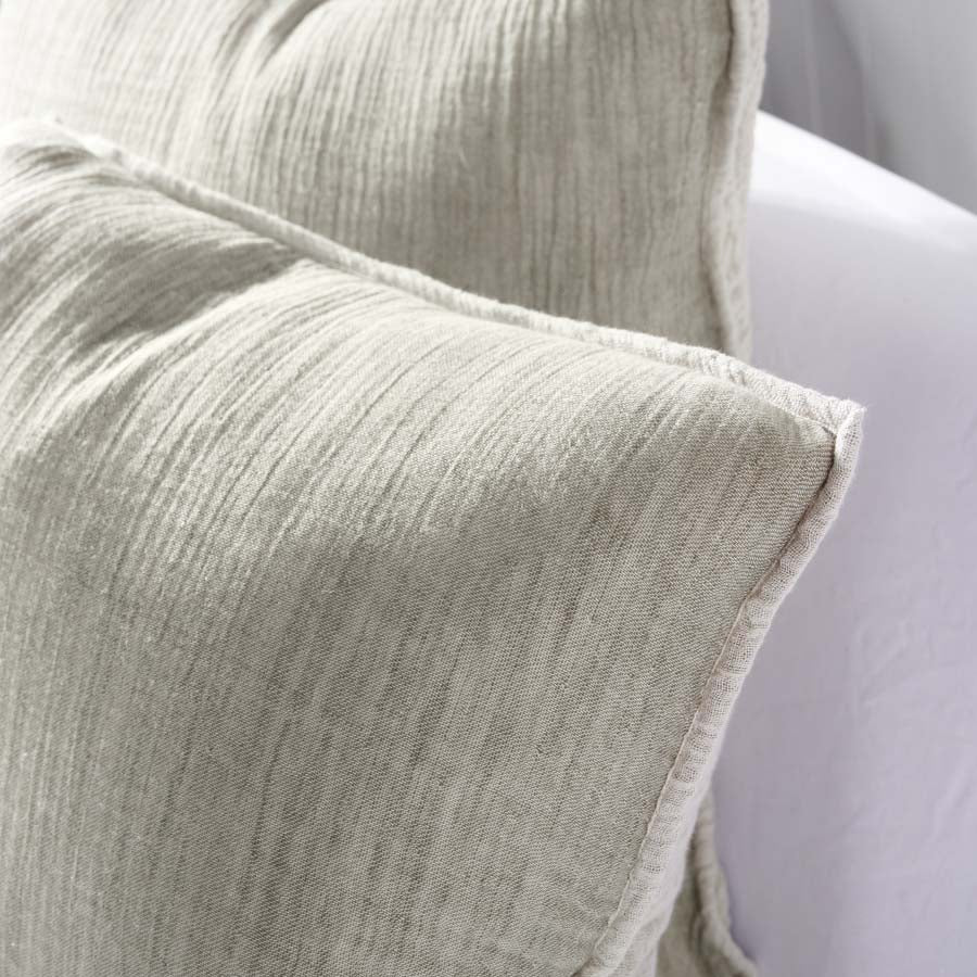 Sea Foam Linen/Cotton Cushion in Khaki