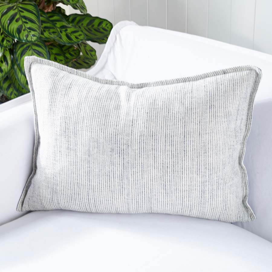 Myra Cushion - Navy/White Stripe