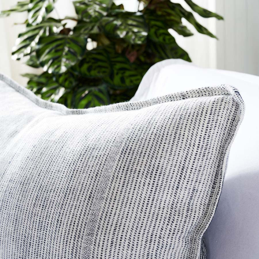 Myra Cushion - Navy/White Stripe