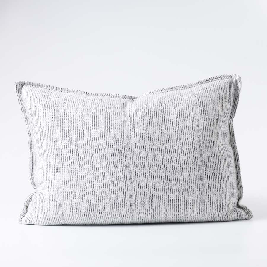 Myra Cushion - Navy/White Stripe