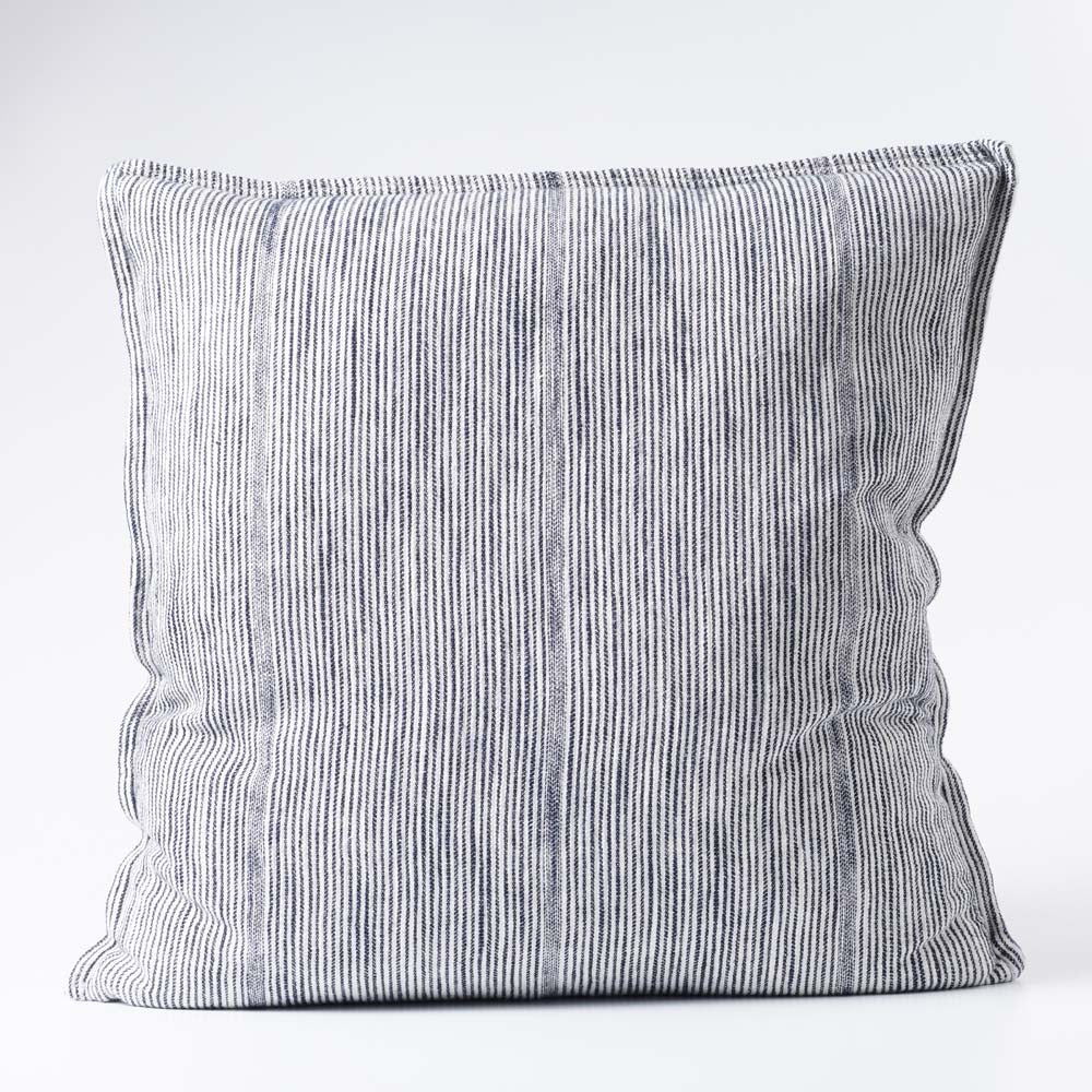 Myra Cushion - Navy/White Stripe