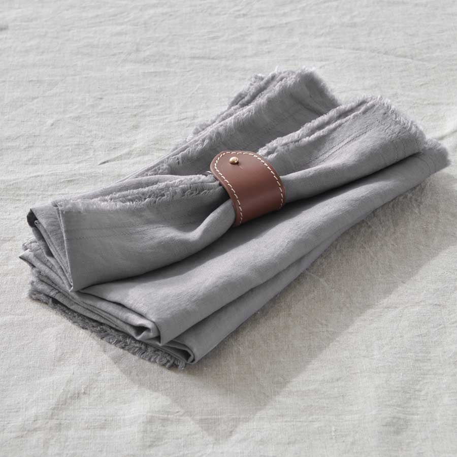 French Linen Napkin (Set of Four) - Slate