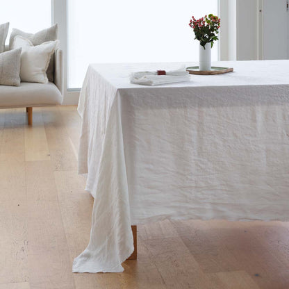 Linen Tablecloth - White