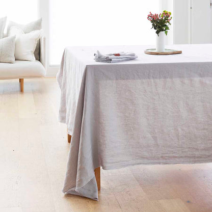 Linen Tablecloth - Silver Grey