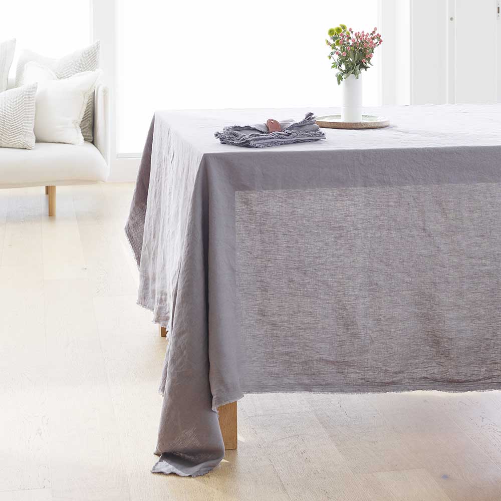 Linen Tablecloth - Slate