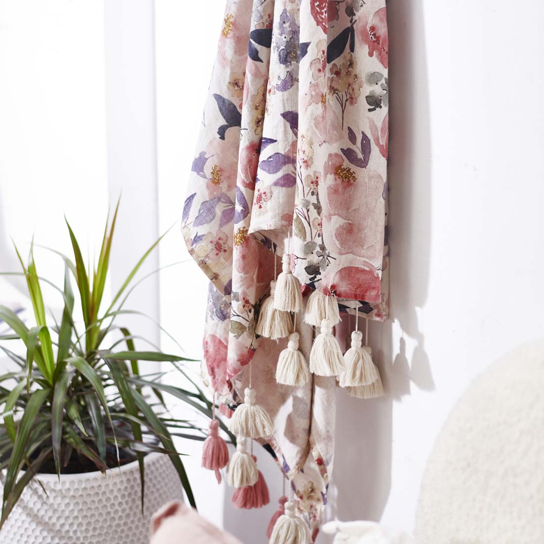 Posy Linen Throw