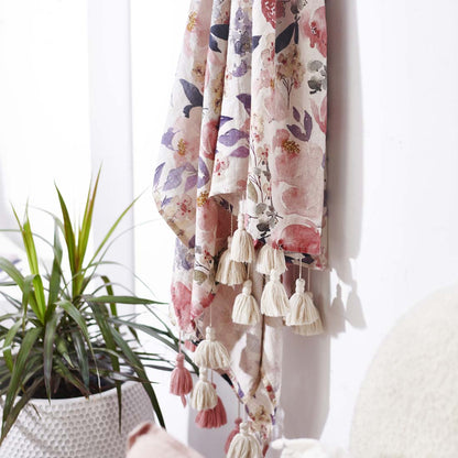 Posy Linen Throw