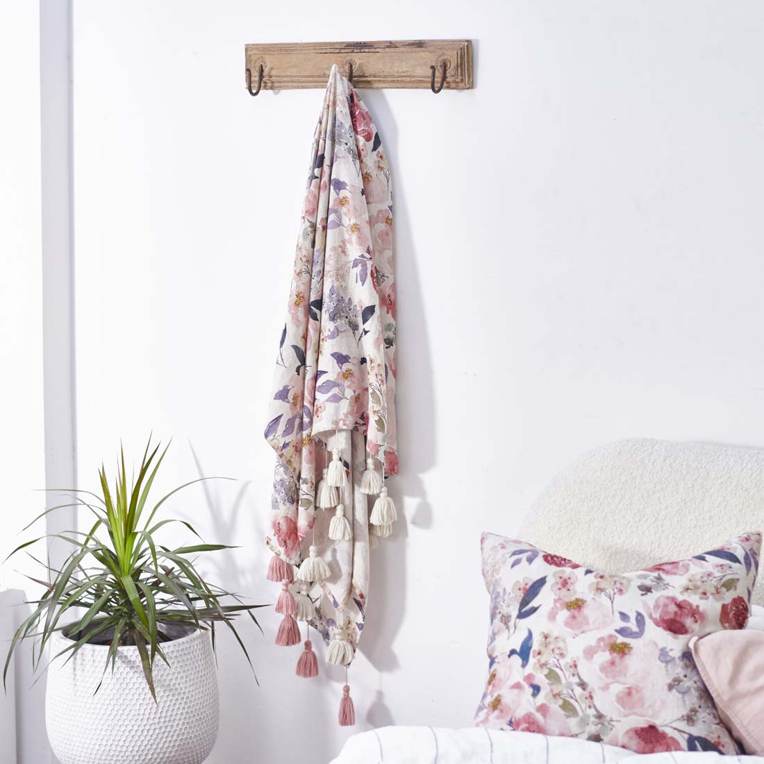 Posy Linen Throw