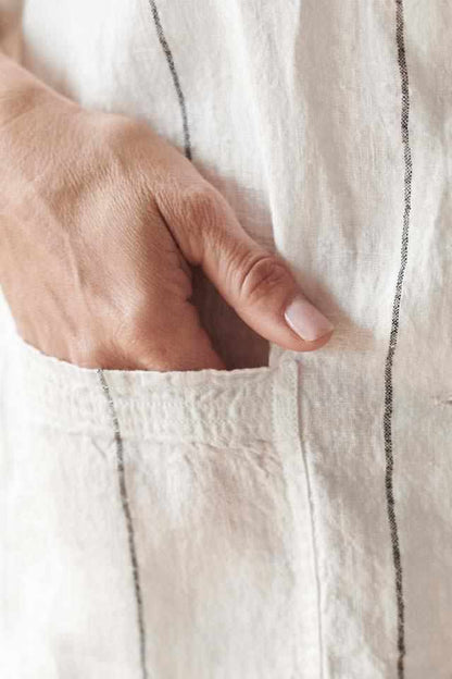 Pocket detail on the Carter Euro Linen Shirt