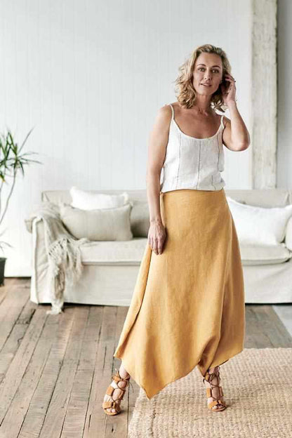 Carter Euro Linen Cami and Spun Gold Luxe Culotte Pant