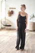 Euro Linen Black Cami and Black Linen Culotte