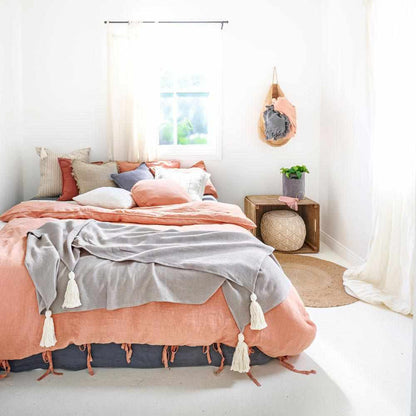 White Smoke Artisan Hanging Sack Sets Natural Jute