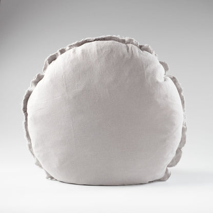 Lulu Linen Cushion - Silver Grey