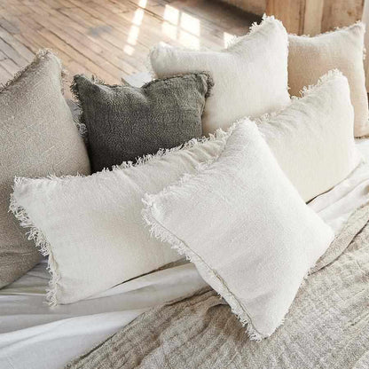 Ivory Bedouin Long Lumber Linen Cushion