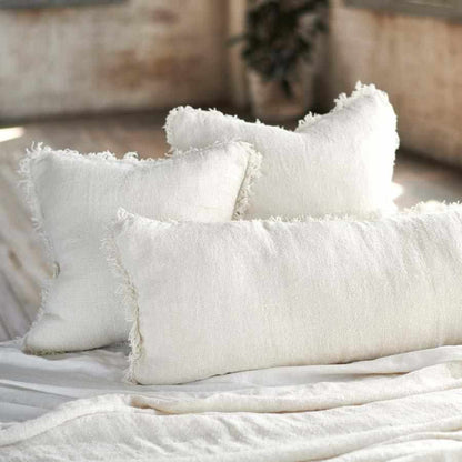Ivory Bedouin Long Lumber Linen Cushion