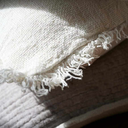 Ivory Bedouin Long Lumber Linen Cushion