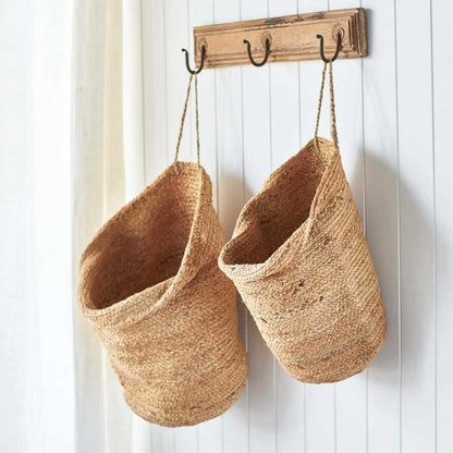 Artisan Jute Hanging Sacks Handwoven