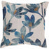 Gray Tulip Linen Cushion Blue Floral / Small Square: 50x50cm,Blue Floral / Large Square: 60x60cm