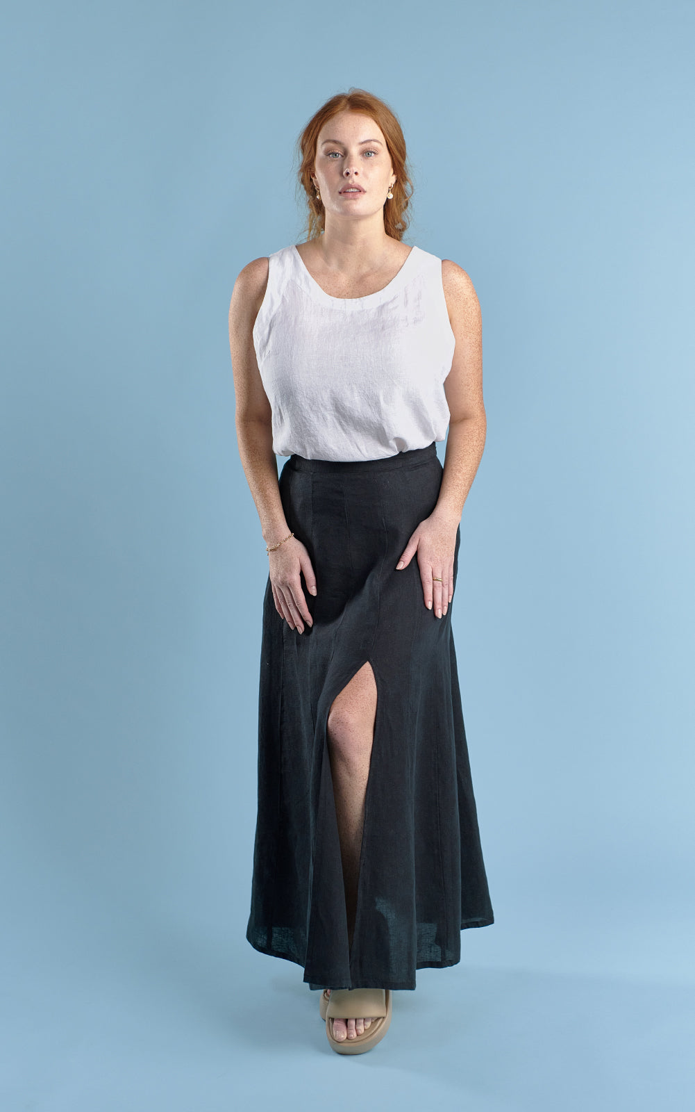 Amalfi Maxi Skirt - Black