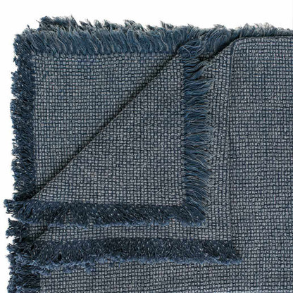 Dark Slate Gray Chelsea Throw - Navy Navy / Rectangle: 180x150cm