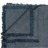 Dark Slate Gray Chelsea Throw - Navy Navy / Rectangle: 180x150cm