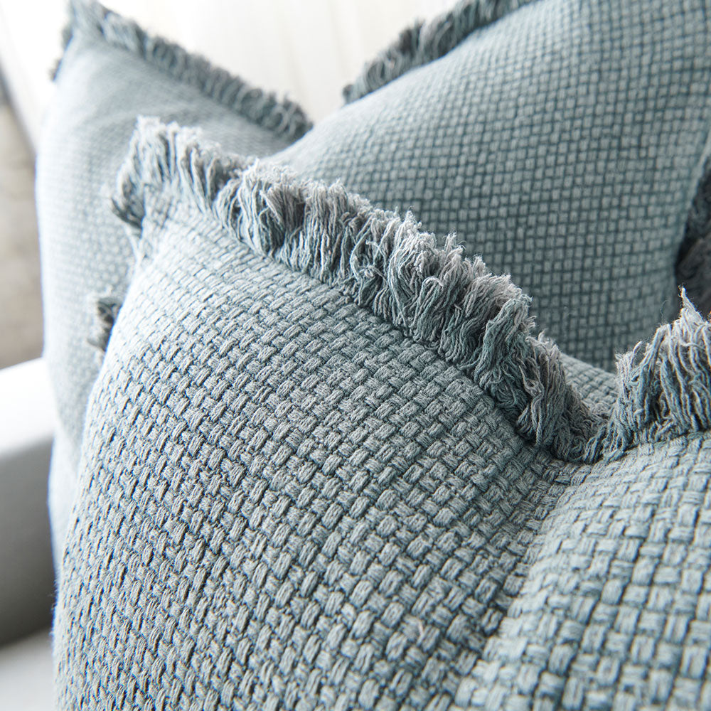 Details on the Eadie Lifestyle Chelsea Cushion in Khaki 