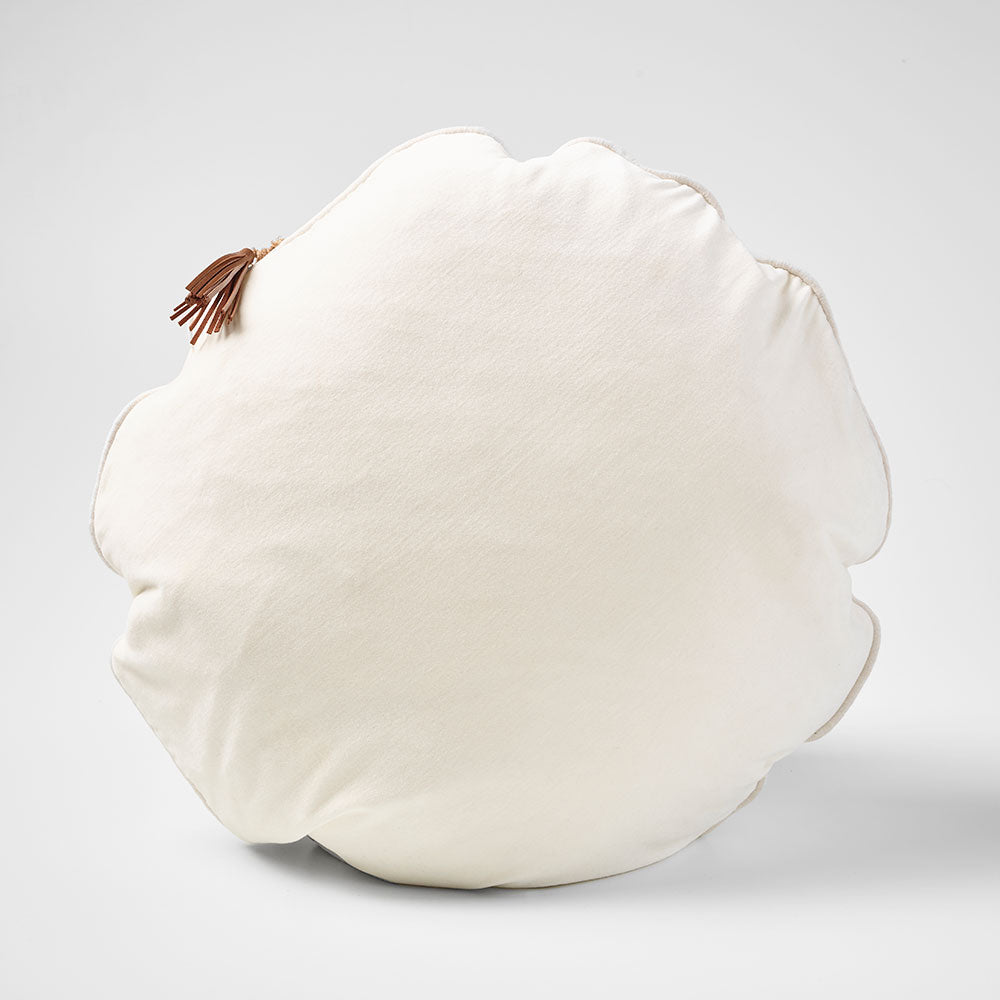 Circlyn Velvet Cushion - White