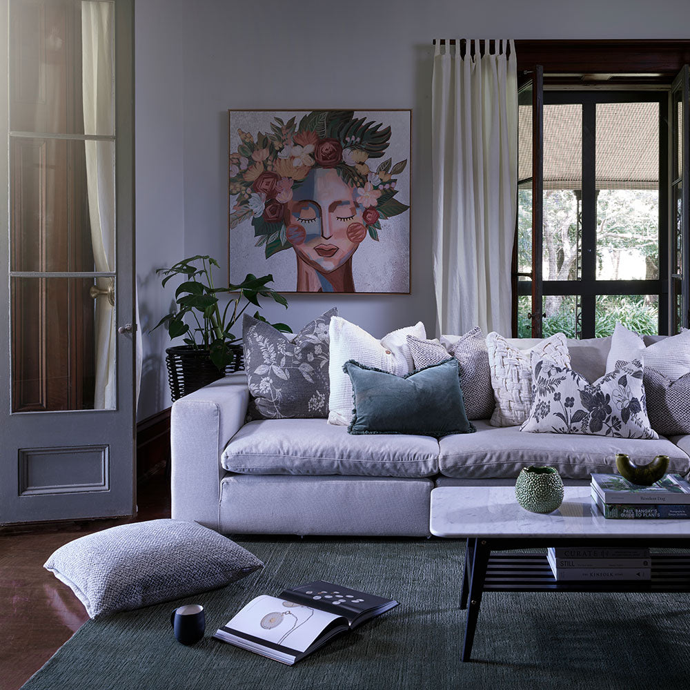 Fiore cushion cotton jacquard 