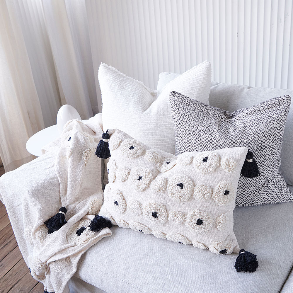 Fleru de fleur hand woven cushion 