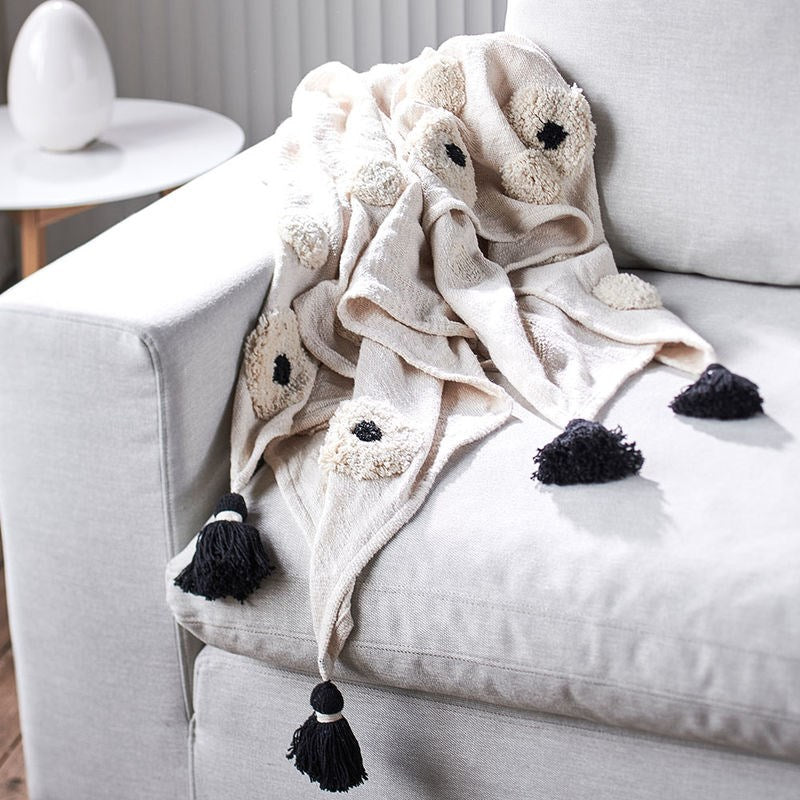 Fleur de fleur hand woven throw