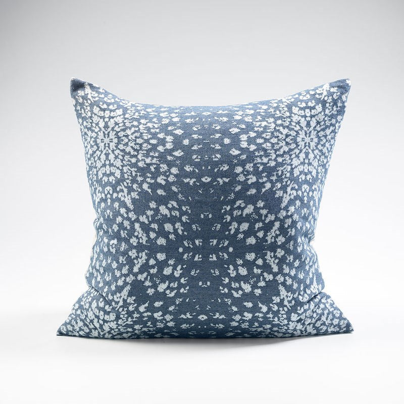 Glacier reversible cushion, navy, cotton/cashmere - 50x50cm 