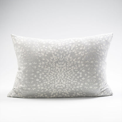 Glacier reversible cushion, silver grey, cotton/cashmere - 40x60cm 