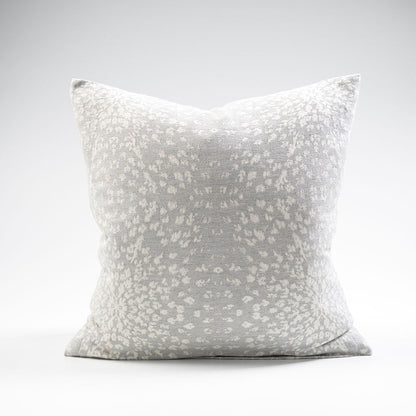 Glacier reversible cushion, silver grey, cotton/cashmere - 50x50cm 