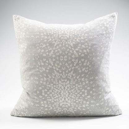 Glacier reversible cushion, silver grey, cotton/cashmere - 60x60cm 