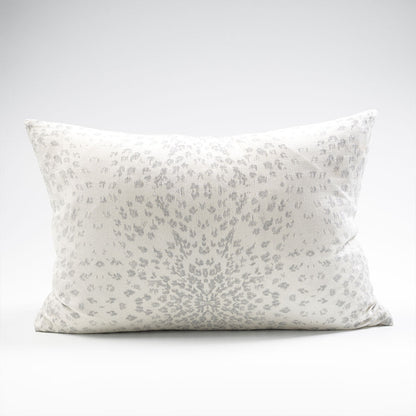 Glacier reversible cushion, silver grey, cotton/cashmere - 40x60cm 