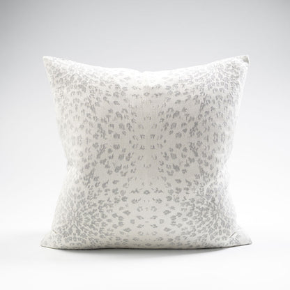 Glacier reversible cushion, silver grey, cotton/cashmere - 50x50cm 