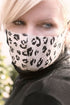 Linen face mask - leopard 