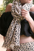leopard linen scarf 