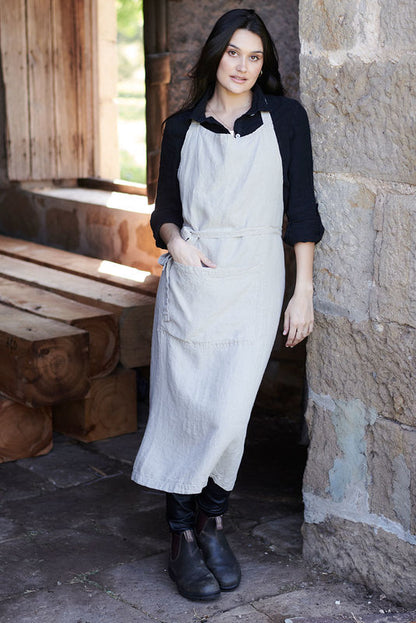 Linen apron - natural 