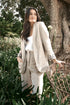 linen blazer - natural 