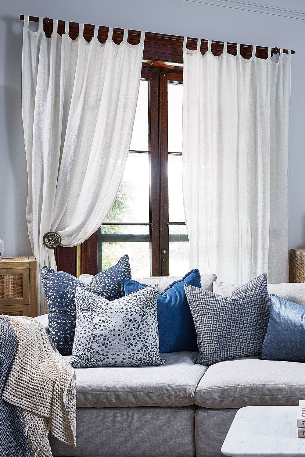 Luca Linen Curtain - White