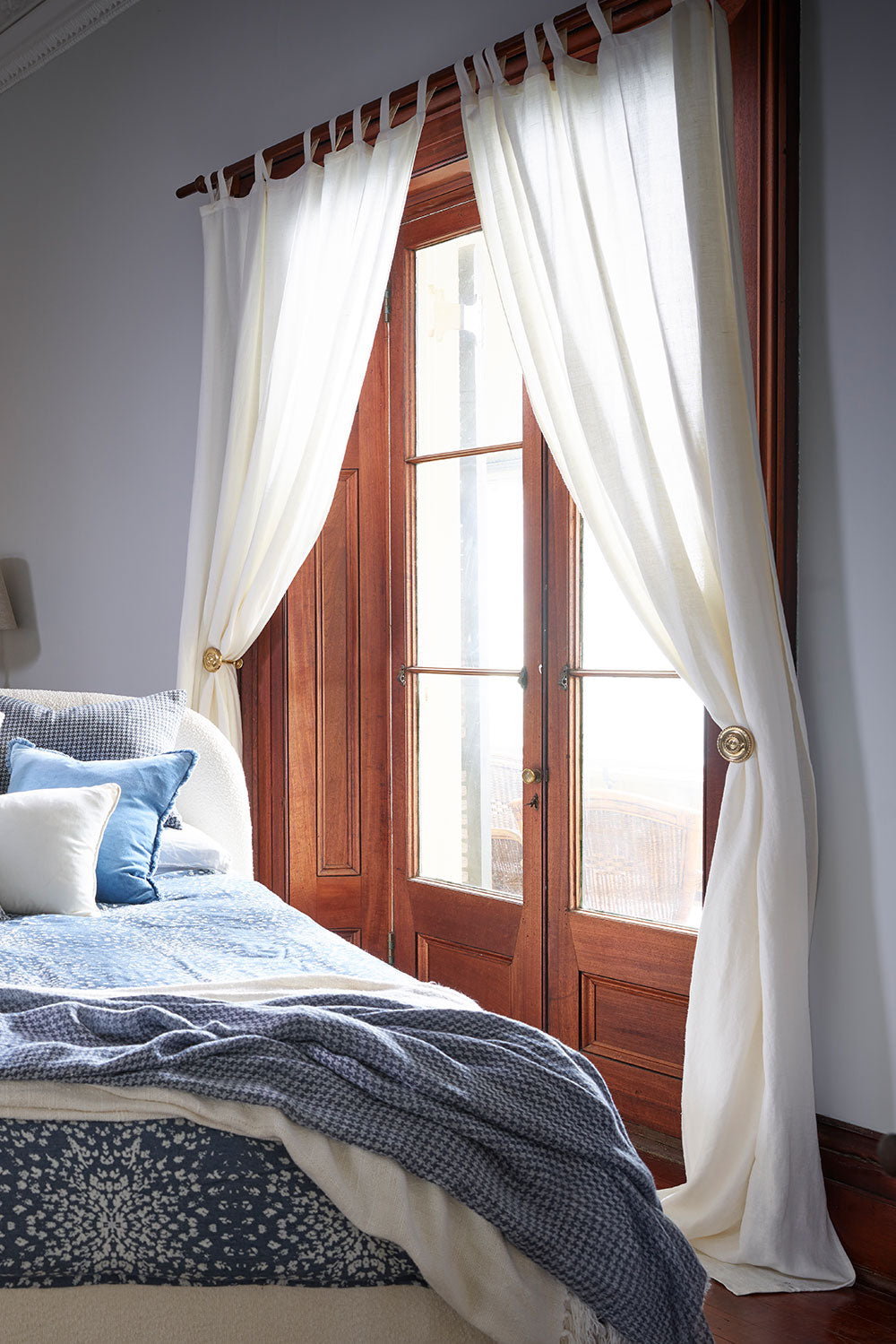 Luca Linen Curtain - White